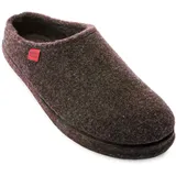 Andrés Machado - Hausschuhe für für Herren für Frühling – Unisex Slipper für drinnen und draußen - AM001 – Pantoffeln aus Filz mit rutschfester Gummisohle – Braun, EU 48 - 48 EU