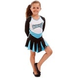 Cheerleader Kostüm für Kinder, türkis