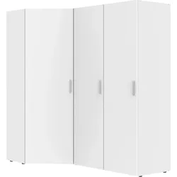 Schranksystem WIMEX "Münster", weiß, H:185cm T:54cm, Spanplatte, Schränke, Mehrzweckschrank, Individuelle Ecklösung