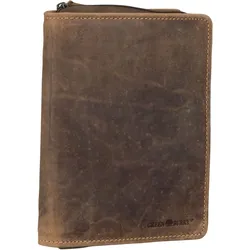 Greenburry Vintage 1633 RV-Schreibmappe A5  in Brown (2.2 Liter), Dokumentenmappe