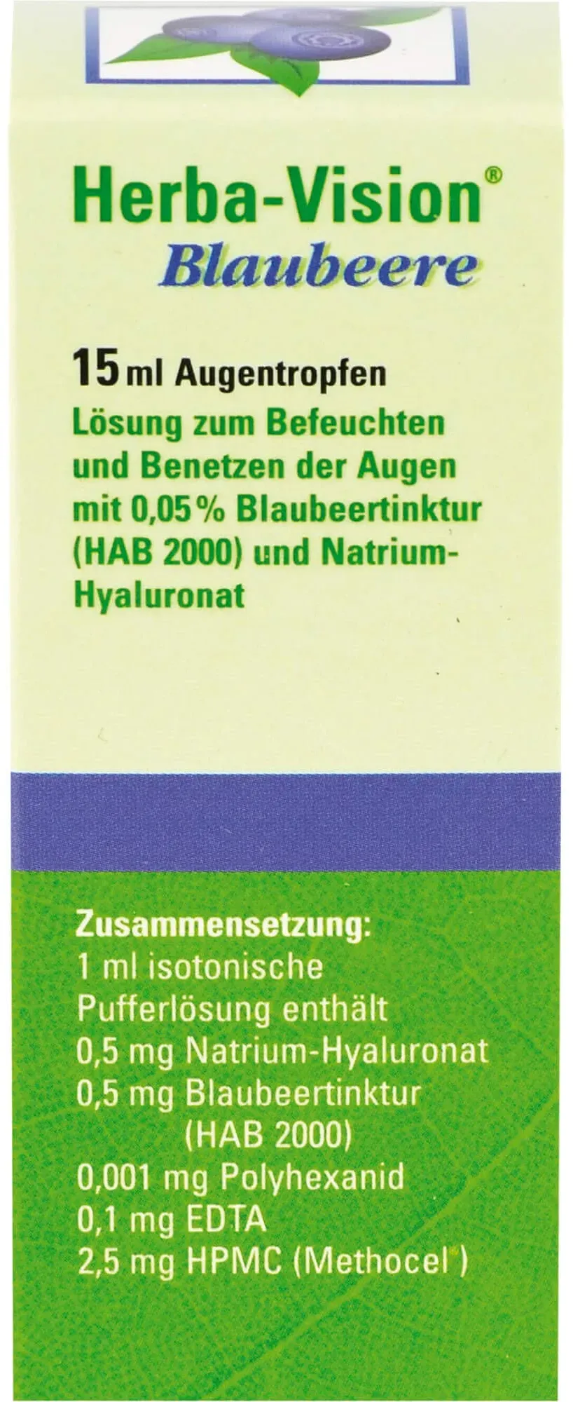 herba-vision blaubeere augentropfen, 15 ml