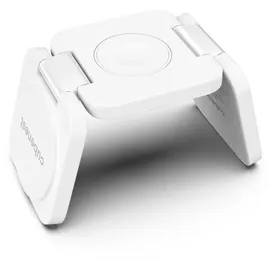 CubeNest 3in1 Faltbares Magnetisches Kabelloses Ladegerät E310, Compatible for MagSafe | Kompatibel Für iPhone 12/13/14/15/16, Apple Watch - Weiß