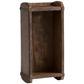 Woodkings Ziegelform Wandregal 40 x 20 x 15 cm Braun