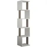 Livetastic Bücherregal Piri 35 x 30 x 161 cm Mokka/Weiß