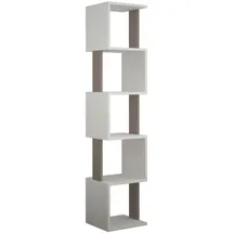 Livetastic Bücherregal Piri 35 x 30 x 161 cm Mokka/Weiß