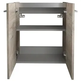 Fackelmann Waschbeckenunterschrank SBC 52 x 60 x 24,3 cm Braun