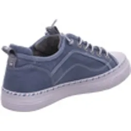 Mustang Damen Schnürschuh Stoffschuh mit Gummisohle rutschfest leicht 1376-308, Größe:37 EU, Farbe:Mehrfarbig - Blau - 37