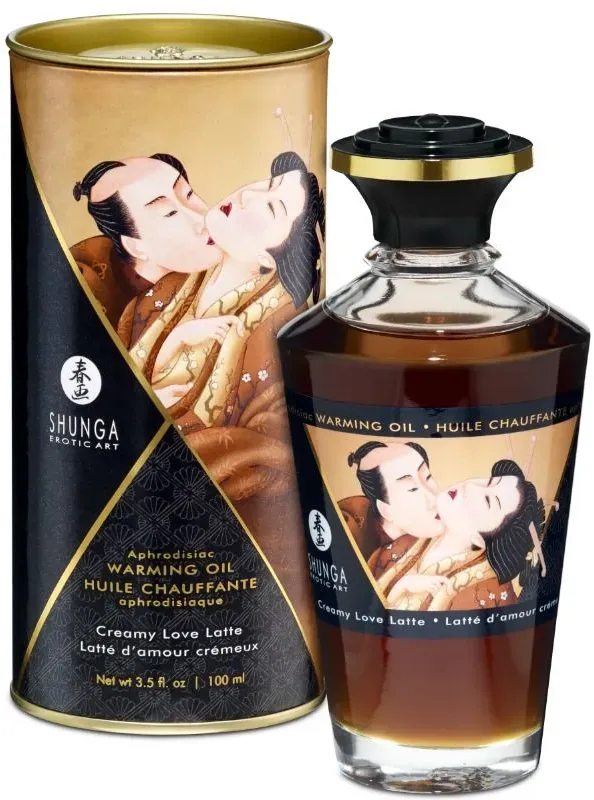 SHUNGA - CREAMY LOVE LATTE GESCHMACK WÄRMEEFFEKT-MASSAGEÖL 100 ML