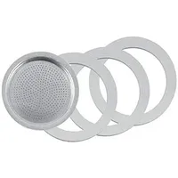 Tredoni 3 Gummi-Dichtung/Ringe+Filter -Ersatz- Größe 3 Tassen Espresso Kaffeemaschine