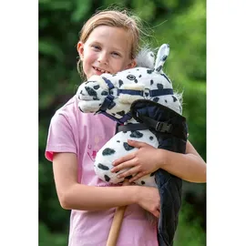 hkm kids Halfterset Hobby Horsing Spielzeughalfter Navy mit Sternenmuster