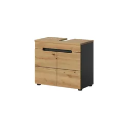 Waschbeckenunterschrank Canower See   , grau , Maße (cm): B: 63 H: 55