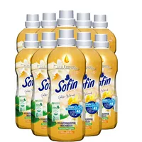 Sofin Weichspüler vegan Golden Island 0,81l für 45 Waschgänge im 10er Set - Mit Anti-Pilling-Effekt, Ohne Mikroplastik, Himmlisch weiche & duftende Wäsche