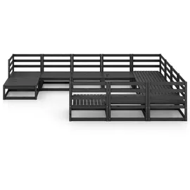 vidaXL 11-tlg. Garten-Lounge-Set Massivholz Kiefer