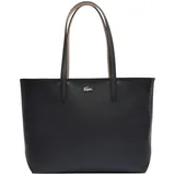 Lacoste Schultertasche Anna Zipped Shopping Bag Noir Krema