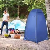 Outsunny Pop-up Duschzelt, Tragbare Toilettenzelt Mit Tragetasche Fenster Mobile Umkleidezelt Wc Zelt Privatsphäre Toilette Umkleidekabine Wurfzelt Lagerzelt Für Outdoor Camping Strand