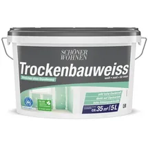 Schöner Wohnen Trockenbauweiss Weiß matt 5 l