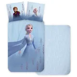 Disney Kinderbettwäsche Disney Eiskönigin Kinderbettwäsche 100x135 cm – Myself blau