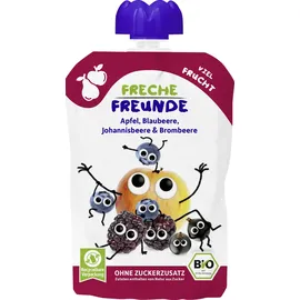 Erdbär Freche Freunde Bio Apfel, Blaubeere, Johannisbeere & Brombeere 100 g