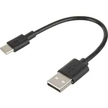 goobay USB-A auf USB-C 0,1 m Schwarz