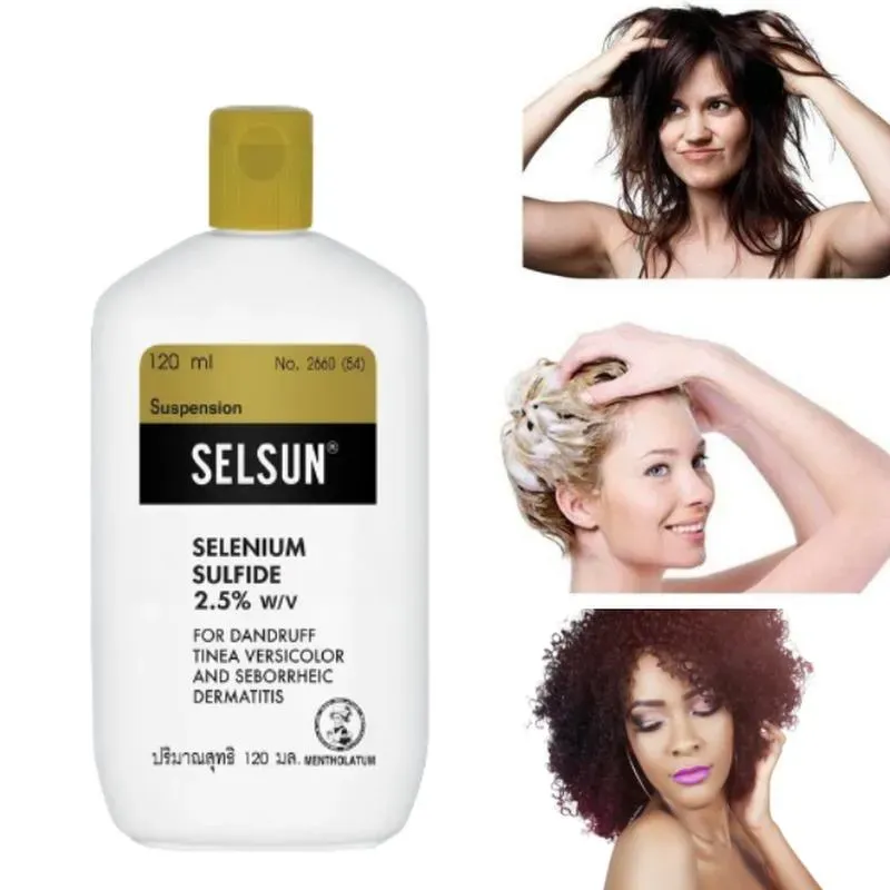 Selsun 120 ml – Anti-Schuppen-Shampoo mit Selensulfid 2,5 % – natürliches feuchtigkeitsspendendes und glättendes Anti-Schuppen-Shampoo