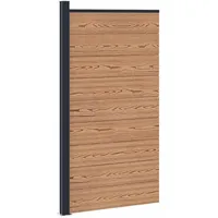 vidaXL Zaunlatte 1 x 1 x 1 m Braun/Aluminium