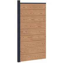 vidaXL Zaunlatte 1 x 1 x 1 m Braun/Aluminium