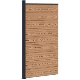 vidaXL Zaunlatte 1 x 1 x 1 m Braun/Aluminium
