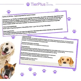 Exvital TierPlus Gelenkpulver für Hunde & Katzen mit Grünlippmuschel, MSM, Kollagen 200 g