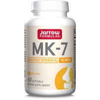 Jarrow Formulas, MK-7, Vitamin K2, 90mcg, 60 Weichkapseln, Laborgeprüft, Glutenfrei, Sojafrei, Ohne Gentechnik
