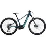 E-Bike GHOST "E-Teru B Pro" E-Bikes Gr. 38cm, 27,5 Zoll (69,85cm), grün (dunkelblau, hellmint) Pedelec, Elektrofahrrad für Damen u. Herren, MTB