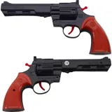 Spielzeugpistole Revolver Prop mit Schussgeräusch, Schwarz