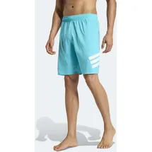 adidas 3-Streifen 8-Inch Badeshorts Lucid Cyan/White L