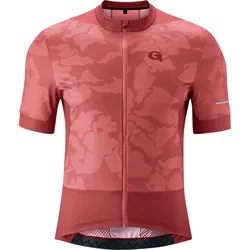 Radtrikot GONSO "PADEON", Herren, Gr. XXL, lila (mauve), 100% Polyester, Rundhals, Kurzarm, Trikots, Hohe Bewegungselastizität, Ventilations-Mesheinsätze