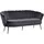 VCM ebuy24 Sofa 3 Personen velour grau.