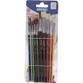 Toppoint Pinsel-Set Größe 1, 2, 3, 4, 6, 8, 10, 12, 10-teilig