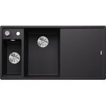 Blanco Axia III 6 S links Einbau von Oben schwarz Handbetätigung 1000 x 510 mm