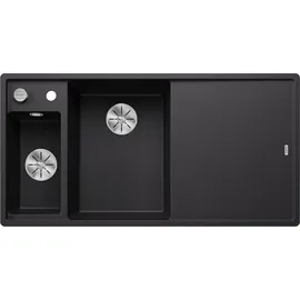 Blanco Axia III 6 S links Einbau von Oben schwarz Handbetätigung 1000 x 510 mm