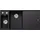 Blanco Axia III 6 S links Einbau von Oben schwarz Handbetätigung 1000 x 510 mm