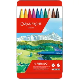 Caran d'Ache Fibralo Filzstifte 10 St. mehrfarbig