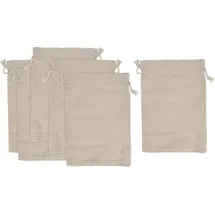 VBS Kalender zum Selbstbasteln Beutel mit Zugband 19 x 13 cm 6 Stück beige