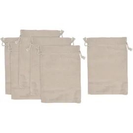 VBS Kalender zum Selbstbasteln Beutel mit Zugband 19 x 13 cm 6 Stück beige