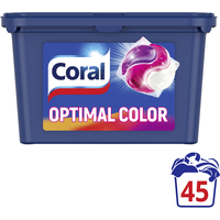 Coral Waschmittel All in 1 Caps Optimal Color 45 WL