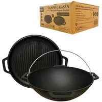 Olymp handels gmbh Grillpfanne Ø 41 cm Gusseisen schwarz