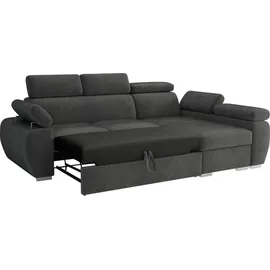 Mirjan24 Ecksofa Cord 2R+LC Grau