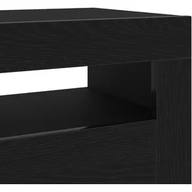 vidaXL TV-Schränk Schwarz 90 x 35 x 40 cm Holzwerkstoff