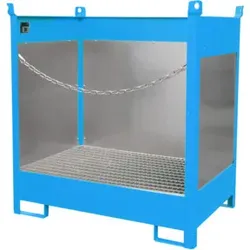 Bauer Südlohn Fass-Stapelpalette FSP-2 G, lackiert, Lichtblau