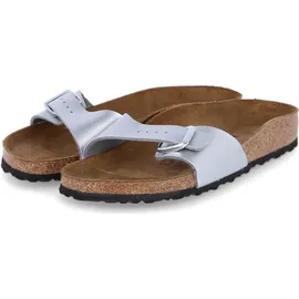 Birkenstock Madrid Birko-Flor schmal silber 35