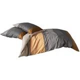 Traumschlaf Kansas Gestreift Braun 200 x 220 cm + 2 x 80 x 80 cm