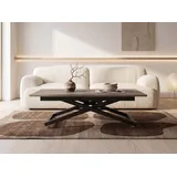 WFL GROUP Axen Braun Eiche 120-160 x 80 x 38-75 cm