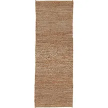 carpetfine Juteteppich Nala Läufer beige, 70x200 cm | Moderner Teppich für Wohn- und Schlafzimmer